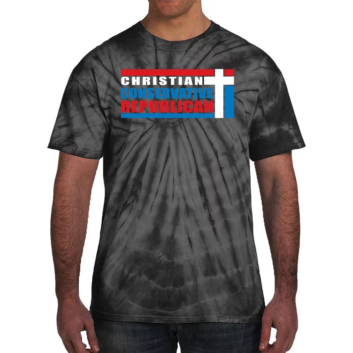 Christian Conservative Republican Cross Tie-Dye T-Shirt