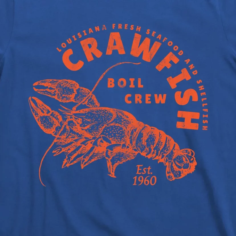 Crawfish Crew Retro Louisiana Cajun Seafood Gift T-Shirt