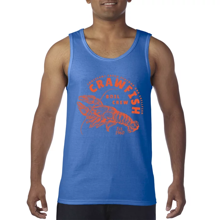 Crawfish Crew Retro Louisiana Cajun Seafood Gift Tank Top