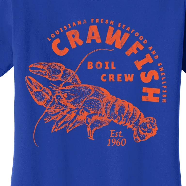 Crawfish Crew Retro Louisiana Cajun Seafood Gift Women's T-Shirt