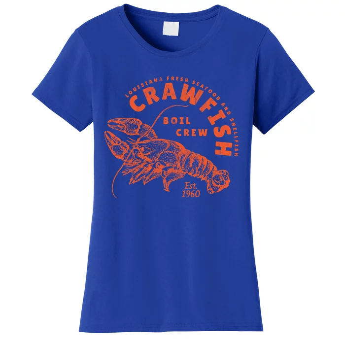 Crawfish Crew Retro Louisiana Cajun Seafood Gift Women's T-Shirt