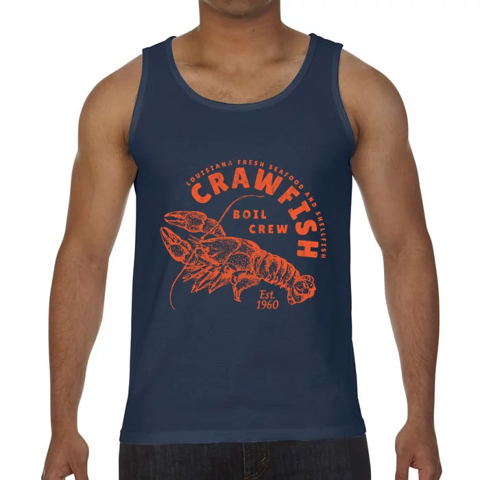 Crawfish Crew Retro Louisiana Cajun Seafood Gift Comfort Colors® Tank Top