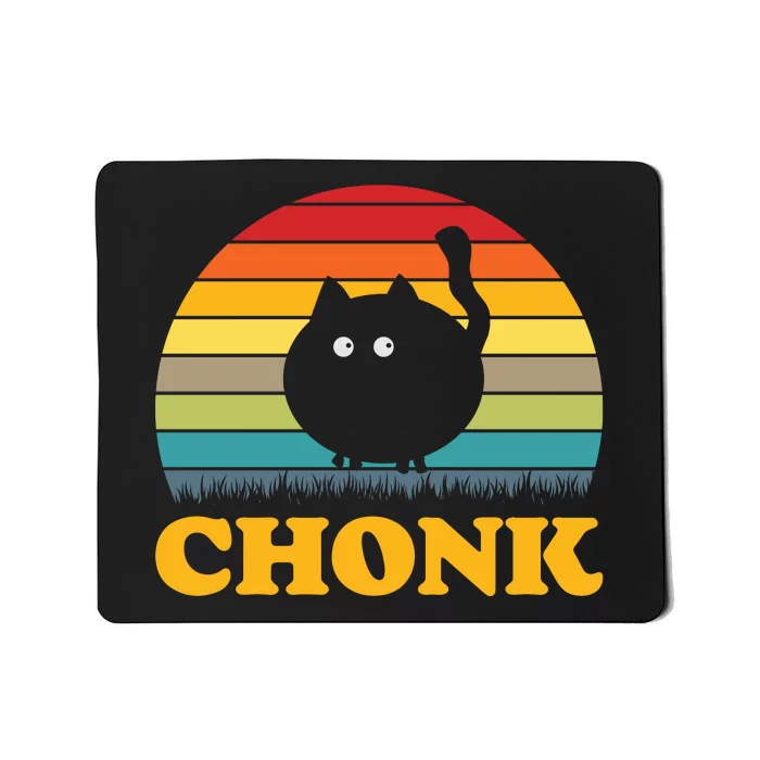 Chonk Cat Retro Vintage Mousepad