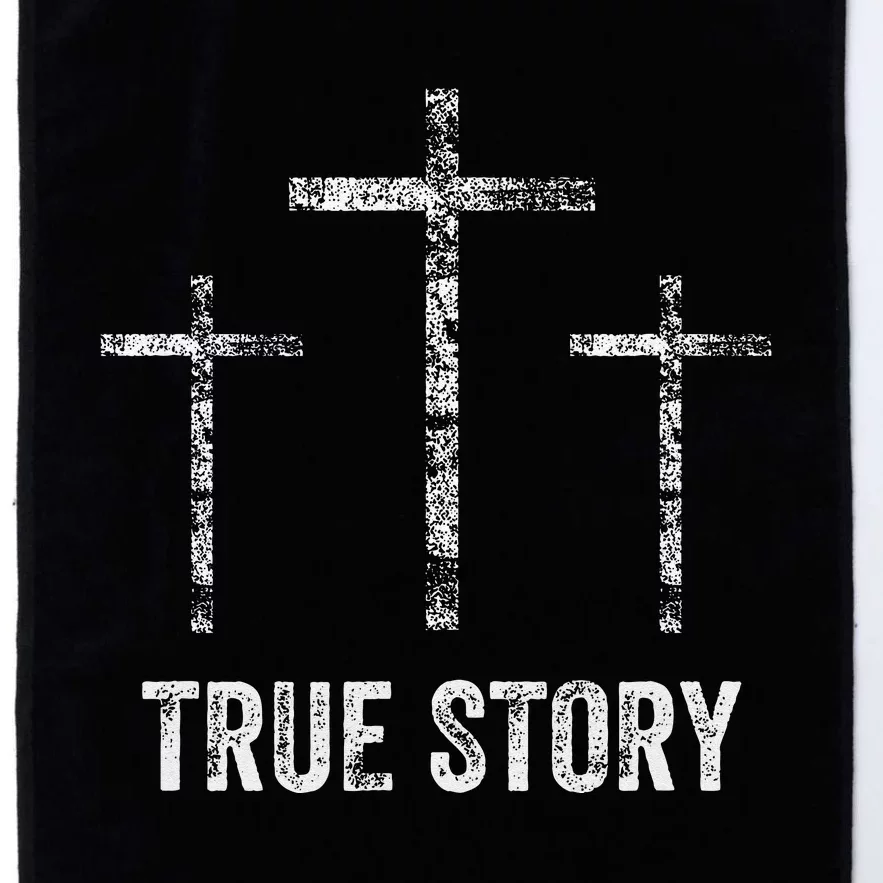 Christian Christmas Resurrection Day Jesus Three Crosses Platinum Collection Golf Towel