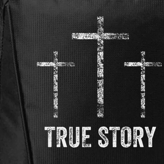 Christian Christmas Resurrection Day Jesus Three Crosses City Backpack