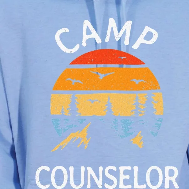 Camp Counselor Retro Summer Director Camper Staff Camping Unisex Surf Hoodie