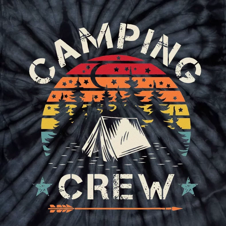 Camping Crew Retro Camper Tie-Dye T-Shirt