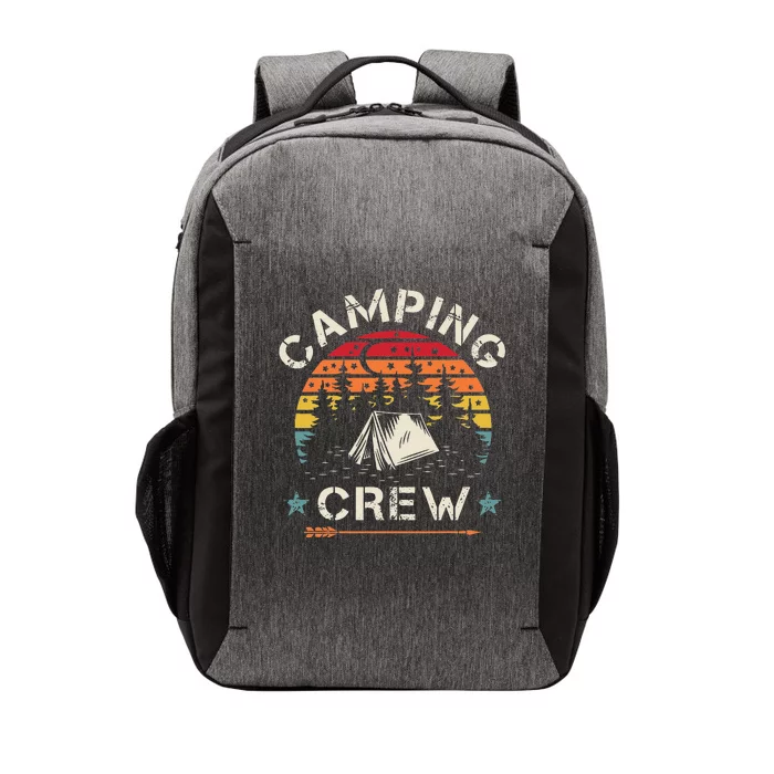 Camping Crew Retro Camper Vector Backpack