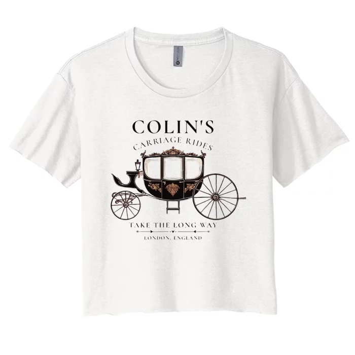 ColinS Carriage Rides Take The Long Way Women's Crop Top Tee