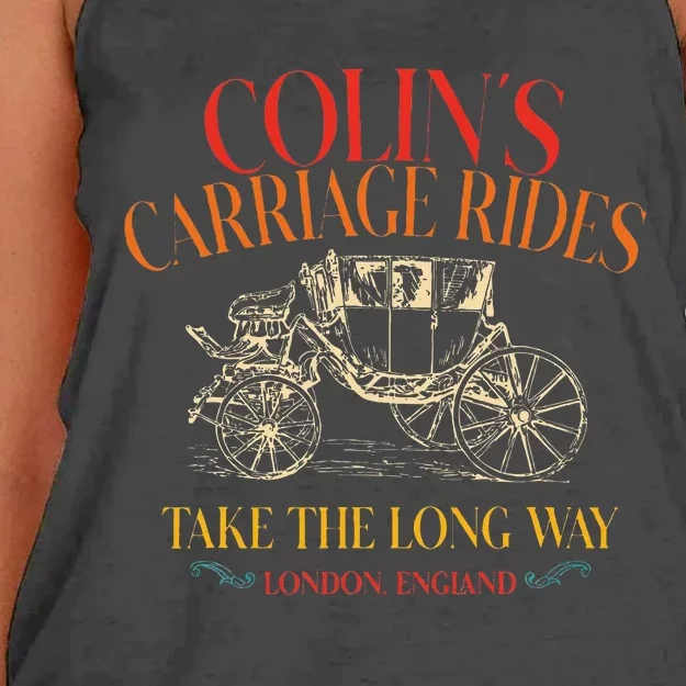 ColinS Carriage Rides Take The Long Way Women's Knotted Racerback Tank