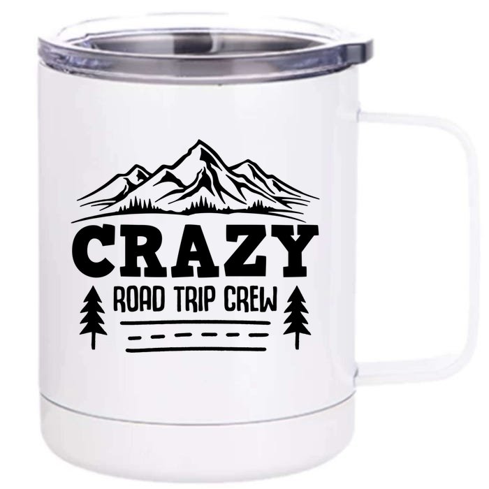 Cousin Crazy Road Trip Crew Gift Front & Back 12oz Stainless Steel Tumbler Cup