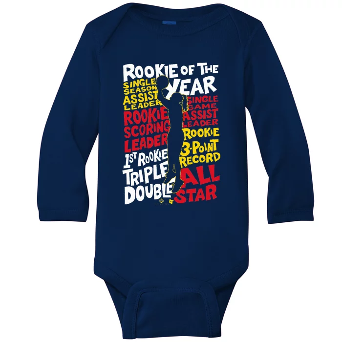 C.A.I.T.L.I.N C.La.R.K. Rookie Of The Year Things Indiana Basketball Baby Long Sleeve Bodysuit