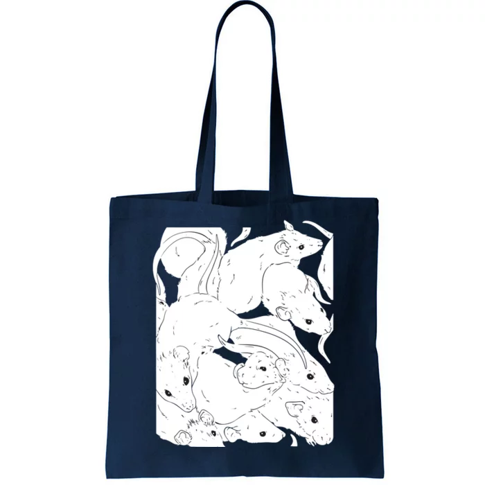 Creepy Cute Rat King I Wicca Witch Pastel Goth Rats Tote Bag