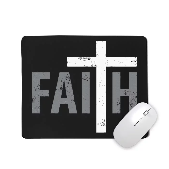 Christian Christ Religious Faith Cross Mousepad