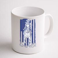 Rodeo Horse Country Life Cowboy Cowgirl Howdy American Flag Coffee Mug