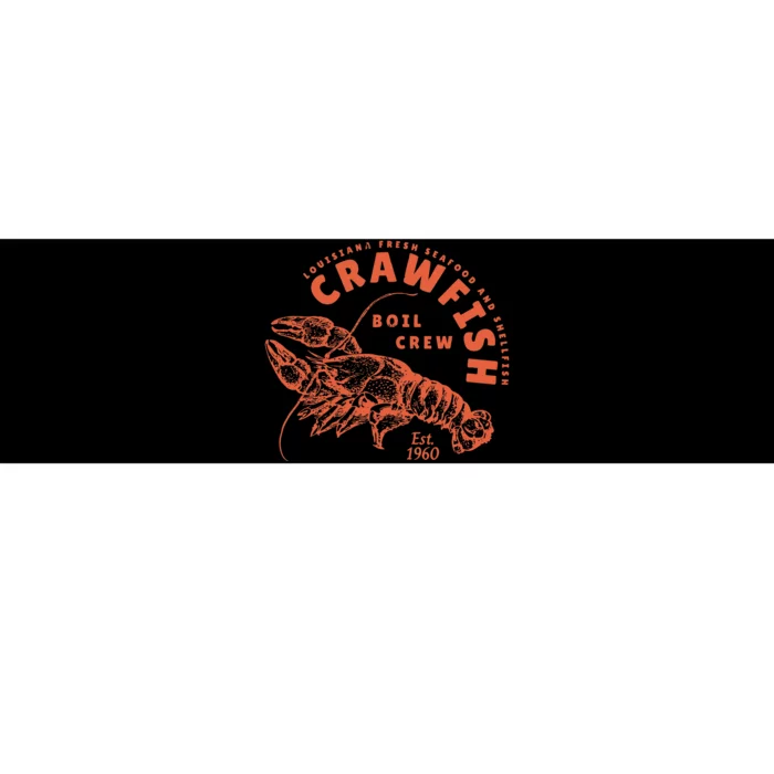 Crawfish Crew Retro Louisiana Cajun Seafood Gift Bumper Sticker