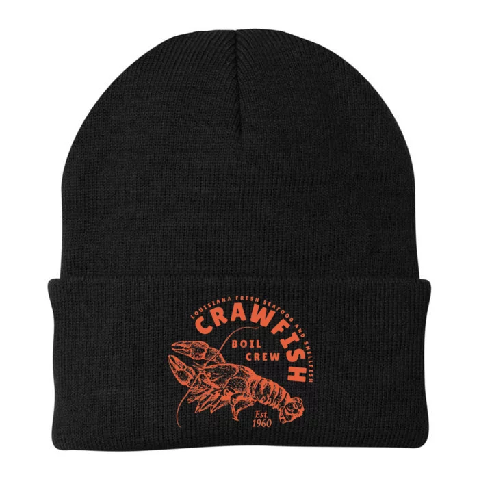 Crawfish Crew Retro Louisiana Cajun Seafood Gift Knit Cap Winter Beanie