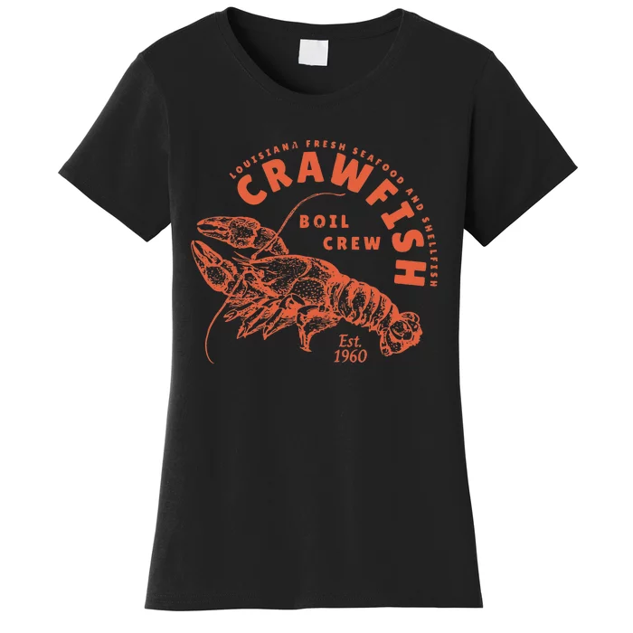 Crawfish Crew Retro Louisiana Cajun Seafood Gift Women's T-Shirt