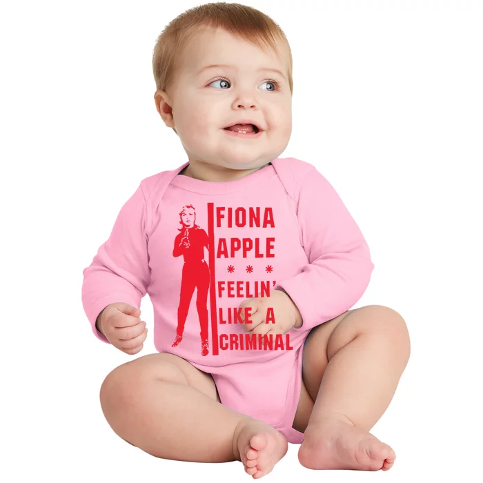 Criminal Baby Long Sleeve Bodysuit