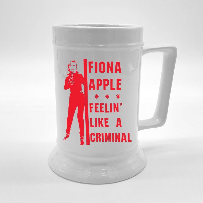 Criminal Front & Back Beer Stein