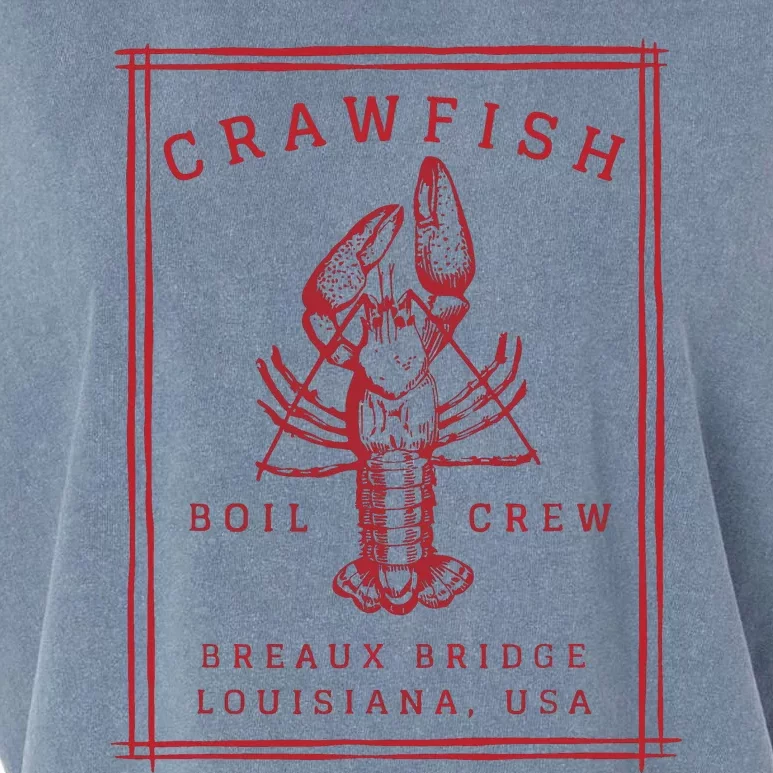 Crawfish Crew Retro Louisiana Cajun Seafood Gift Garment-Dyed Women's Muscle Tee