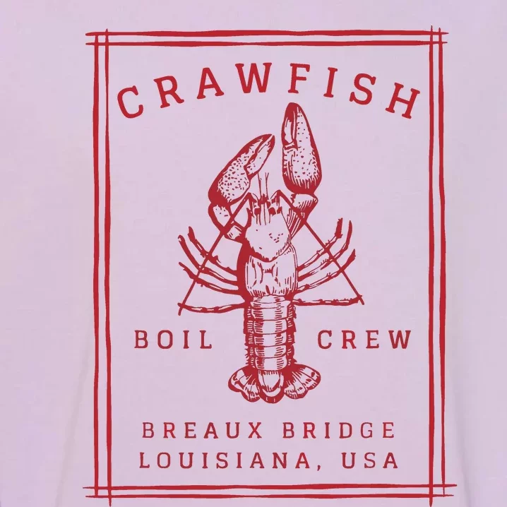 Crawfish Crew Retro Louisiana Cajun Seafood Gift Garment-Dyed Sweatshirt