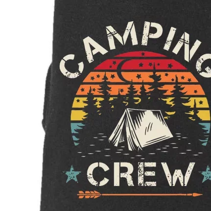 Camping Crew Retro Camper Doggie 3-End Fleece Hoodie