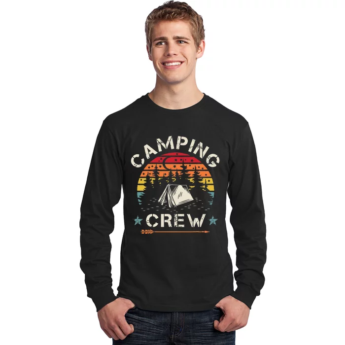 Camping Crew Retro Camper Long Sleeve Shirt