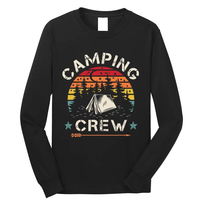 Camping Crew Retro Camper Long Sleeve Shirt