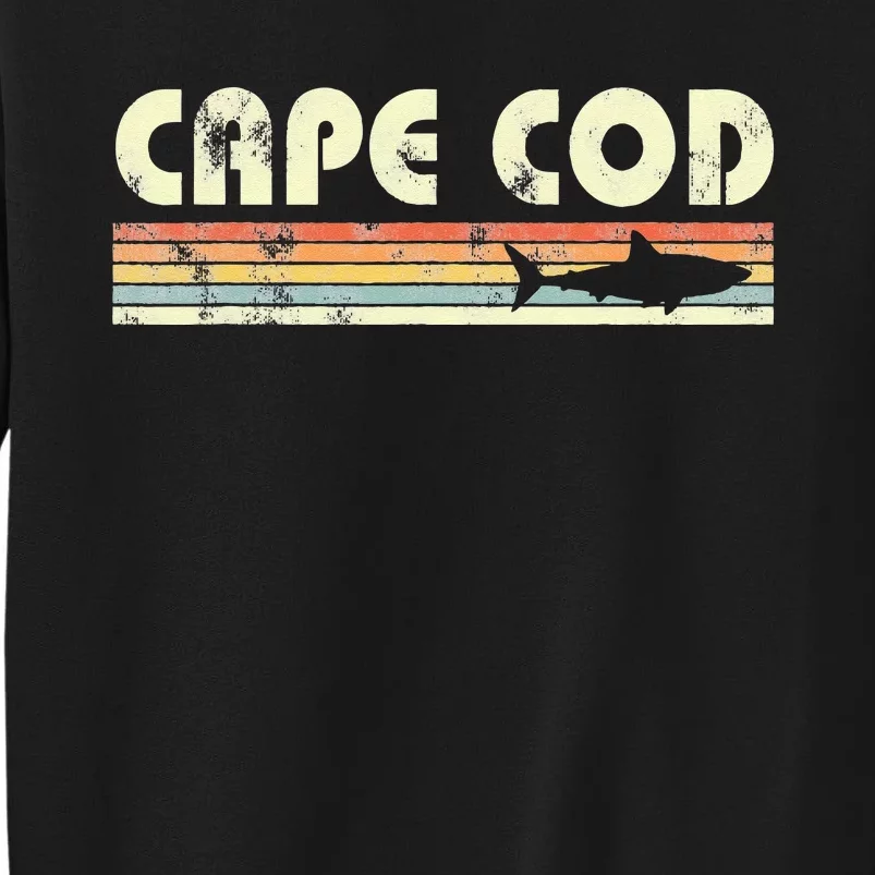 Cape Cod Retro Style with Shark graphic Tall Sweatshirt