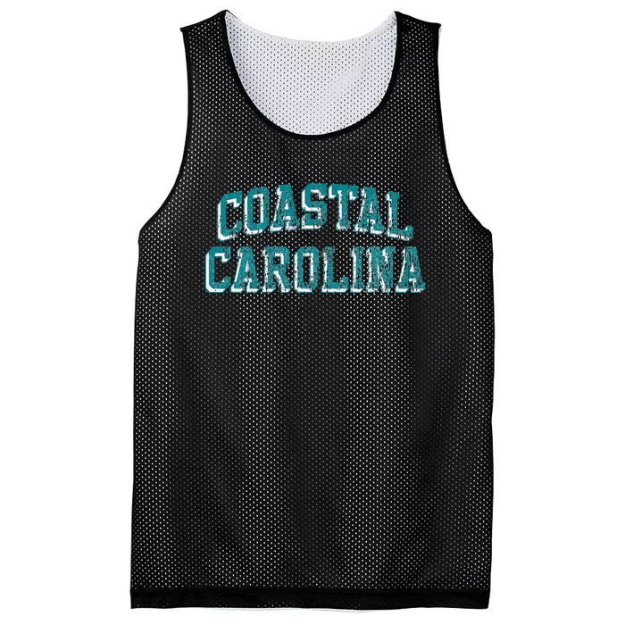 Coastal Carolina Retro Arch Logo Mesh Reversible Basketball Jersey Tank