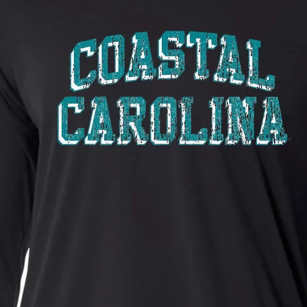 Coastal Carolina Retro Arch Logo Cooling Performance Long Sleeve Crew