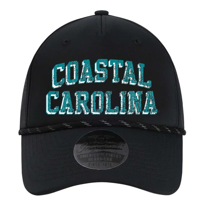 Coastal Carolina Retro Arch Logo Performance The Dyno Cap