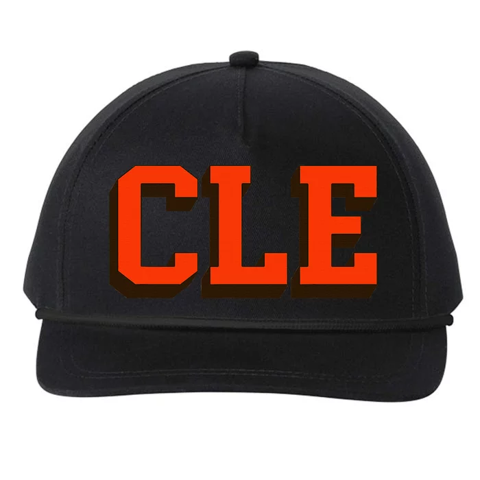 Cle Cleveland Retro Vintage Classic Ohio Gift Snapback Five-Panel Rope Hat