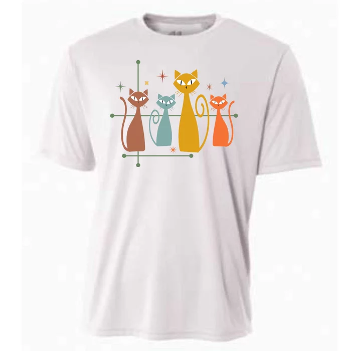 Century Cat Retro Cool Cooling Performance Crew T-Shirt