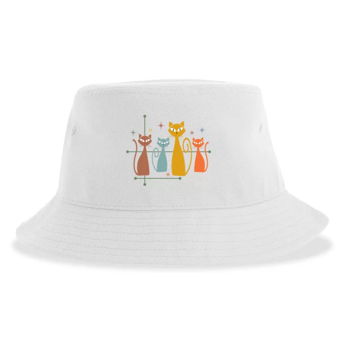 Century Cat Retro Cool Sustainable Bucket Hat