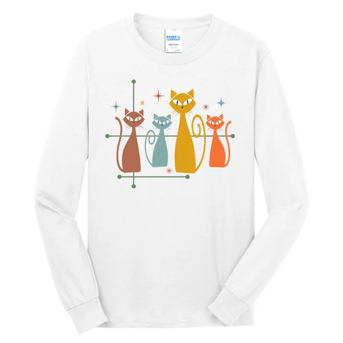 Century Cat Retro Cool Tall Long Sleeve T-Shirt