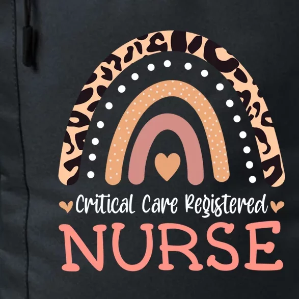 Critical Care Registered Nurse Leopard Rainbow Ccrn Nurse Gift Daily Commute Backpack