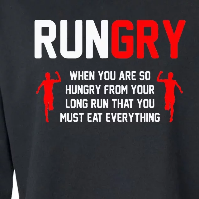 Cross Country Running XC Run Runner Cropped Pullover Crew