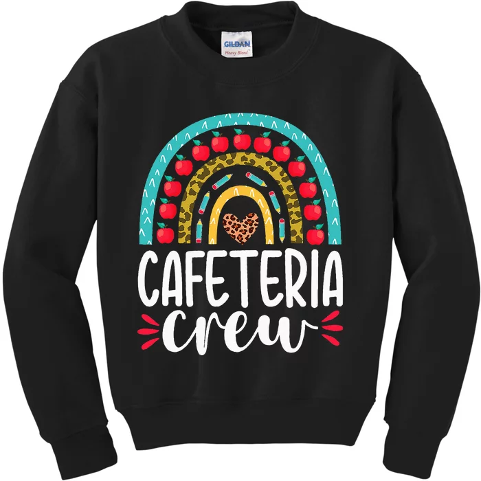 Cafeteria Crew School Lunch Lady Appreciation Back To School Kids Sweatshirt