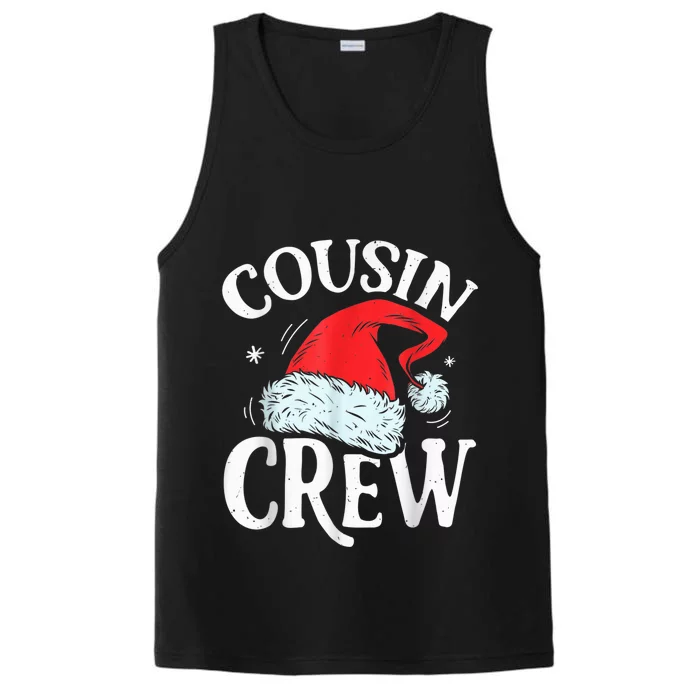 Cousin Crew Santa T shirt Christmas Family Matching Pajamas Performance Tank