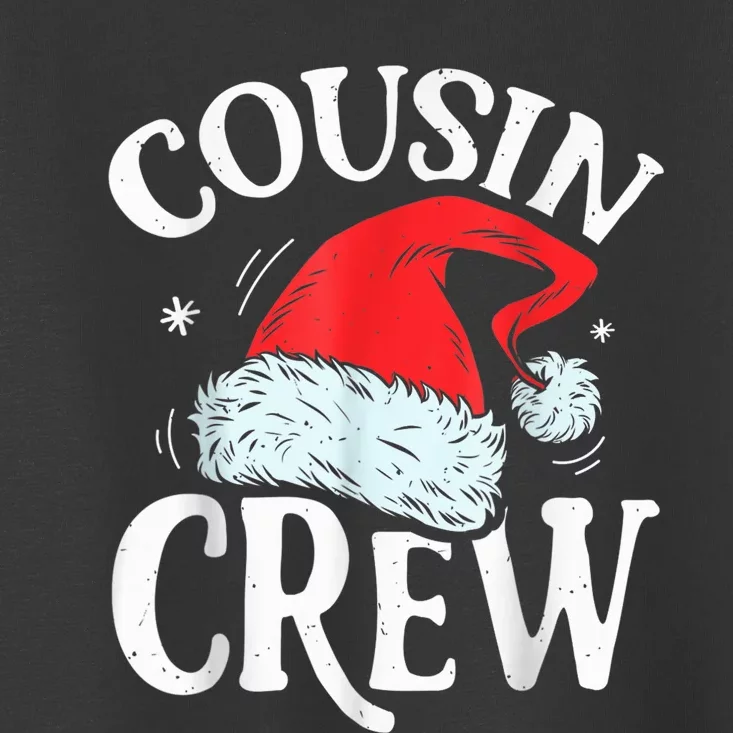 Cousin Crew Santa T shirt Christmas Family Matching Pajamas Toddler T-Shirt