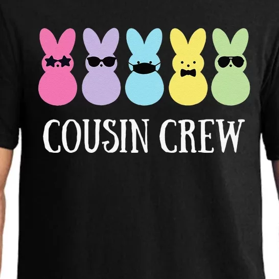 Cousin Crew Squad Bunny Rabbit Easter Day Party Matching Pajama Set