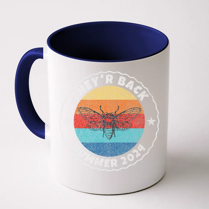 Cicada Comeback Summer 2024 Cicadas Insect Bug Lover Front & Back Coffee Mug