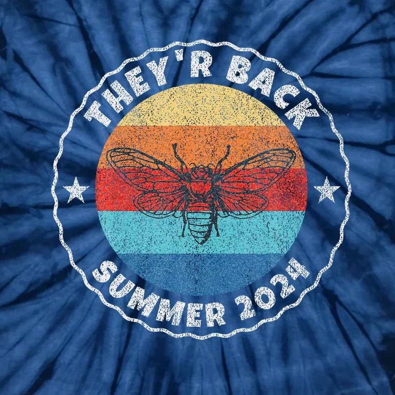 Cicada Comeback Summer 2024 Cicadas Insect Bug Lover Tie-Dye T-Shirt