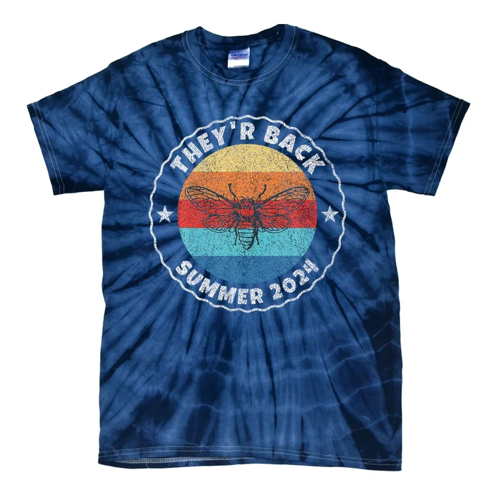 Cicada Comeback Summer 2024 Cicadas Insect Bug Lover Tie-Dye T-Shirt