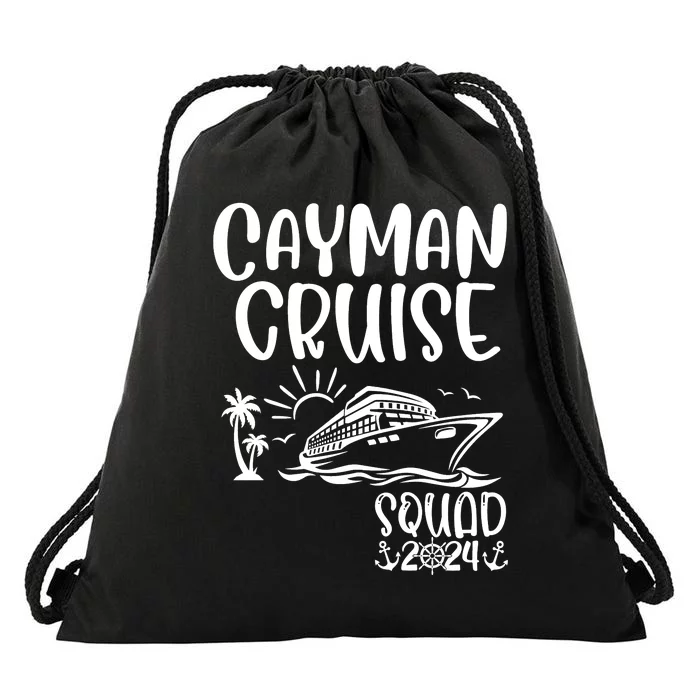 Cayman Cruise Squad 2024 Cayman Holiday Family Matching Drawstring Bag