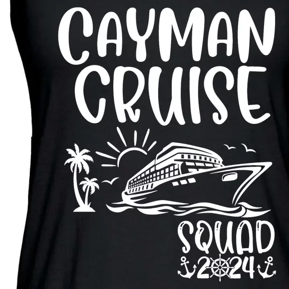 Cayman Cruise Squad 2024 Cayman Holiday Family Matching Ladies Essential Flowy Tank