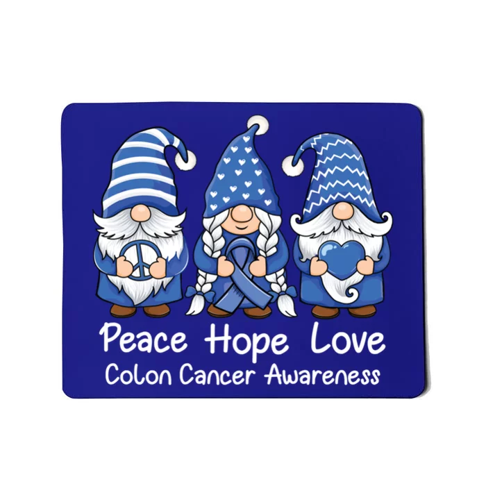 Colon Cancer Support Gnomes With Ribbon Colorectal Awareness Gift Mousepad