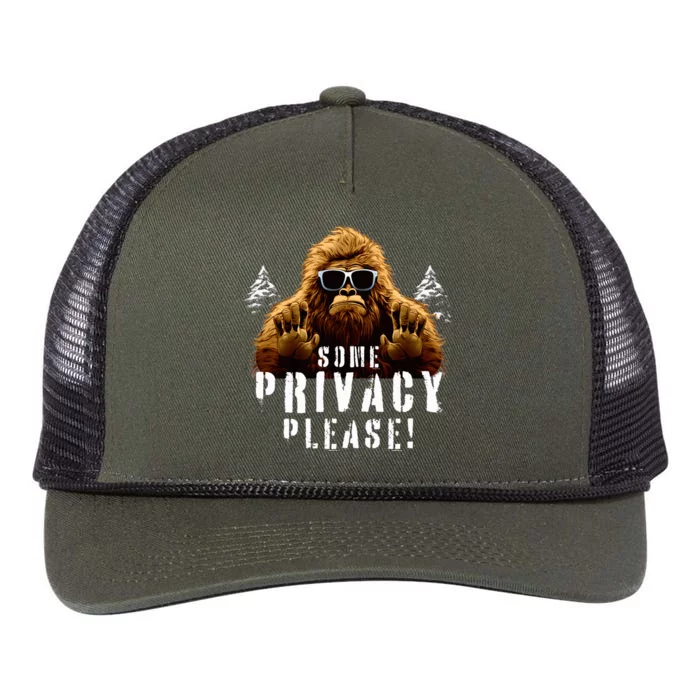 Cryptozoology Cryptid  Sasquatch Believe  Funny Bigfoot Retro Rope Trucker Hat Cap